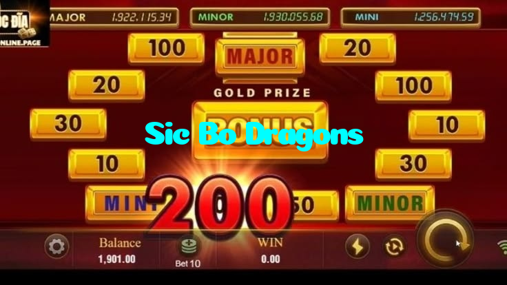 Sic Bo Dragons casino presented on mobile device in Pakistan with slots and live games